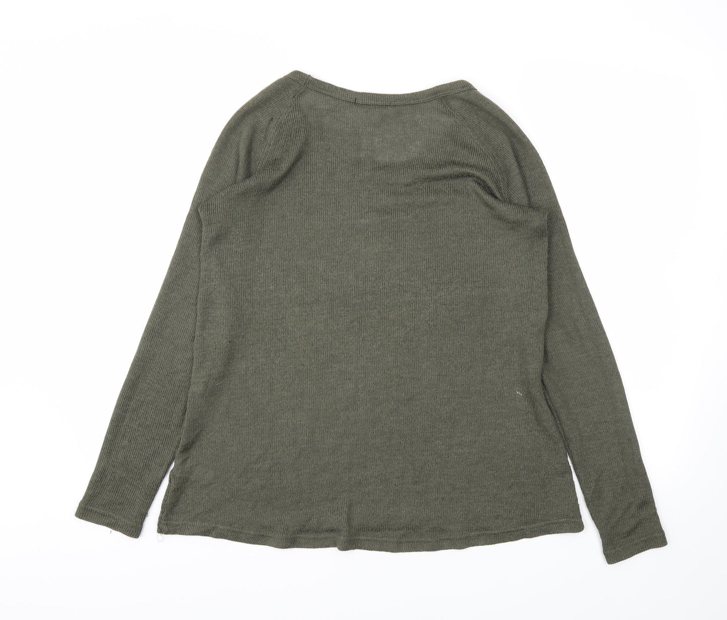 George Womens Green Argyle/Diamond  Pullover Jumper Size 8