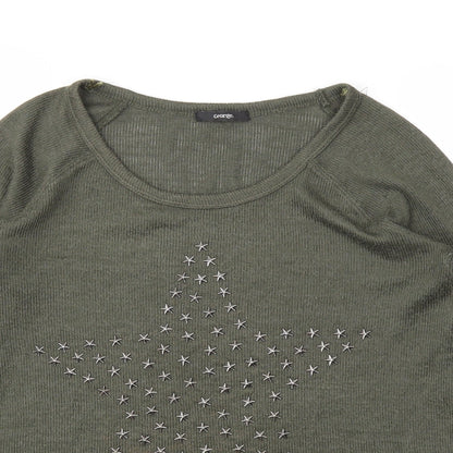 George Womens Green Argyle/Diamond  Pullover Jumper Size 8