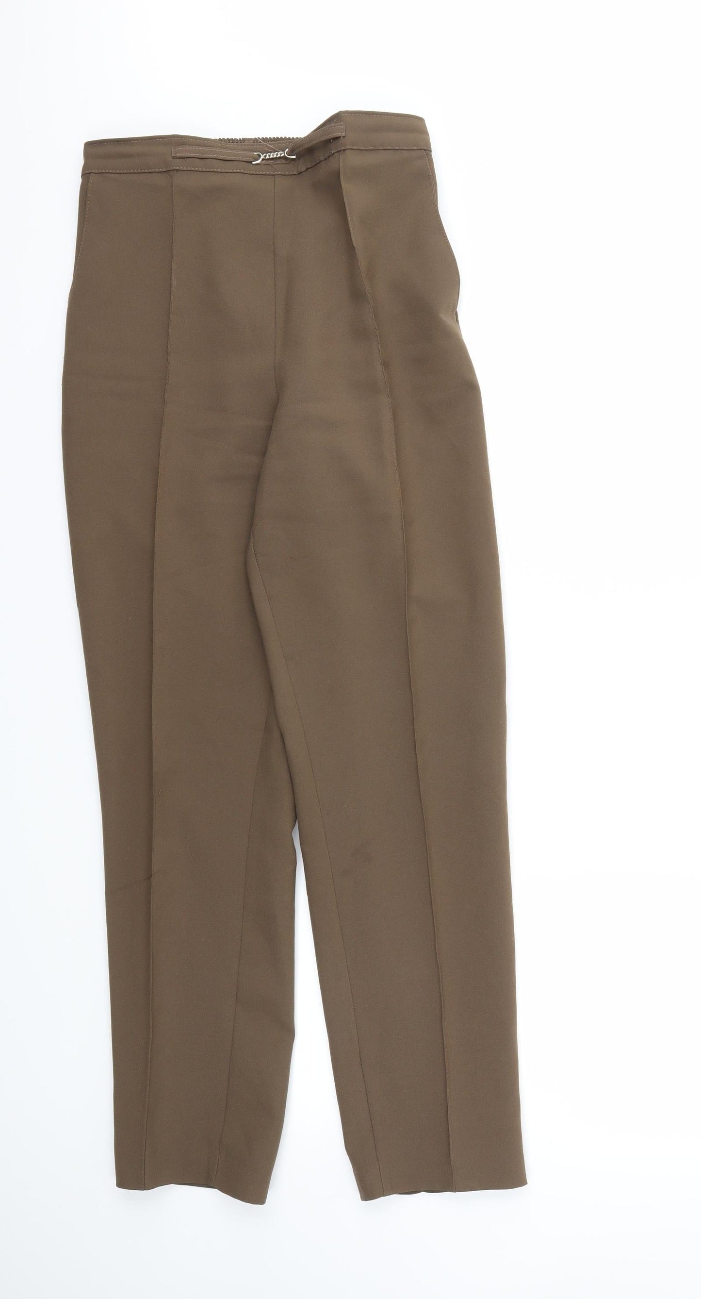 Womens UK Size 30 Preworn Regular Fit  Brown Trousers