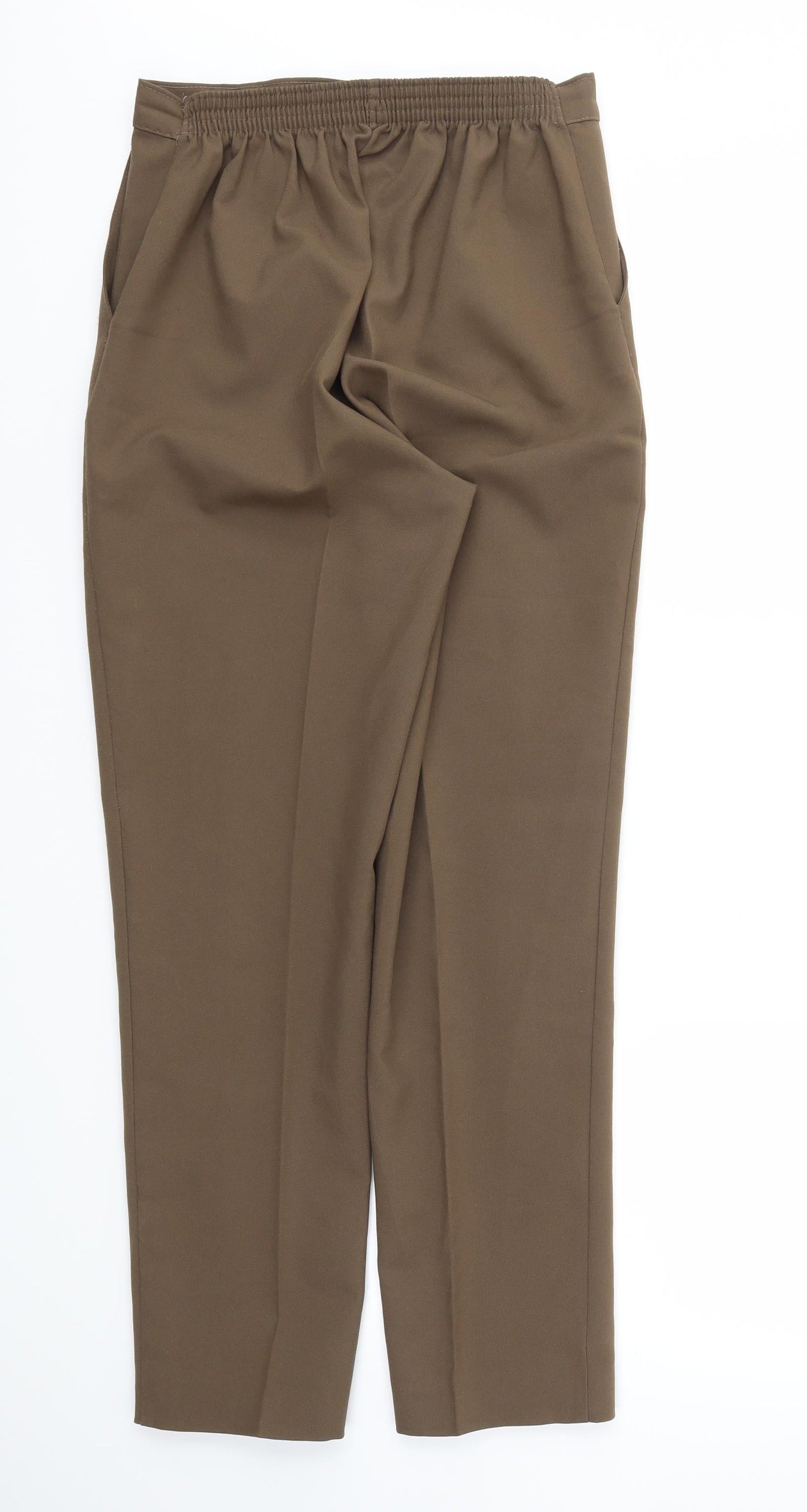 Womens UK Size 30 Preworn Regular Fit  Brown Trousers