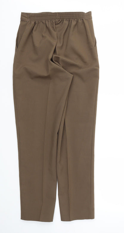 Womens UK Size 30 Preworn Regular Fit  Brown Trousers