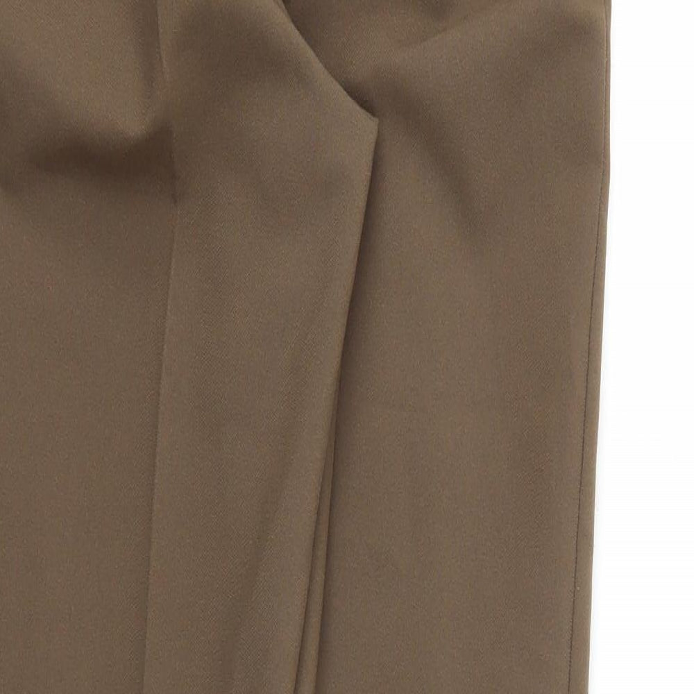 Womens UK Size 30 Preworn Regular Fit  Brown Trousers