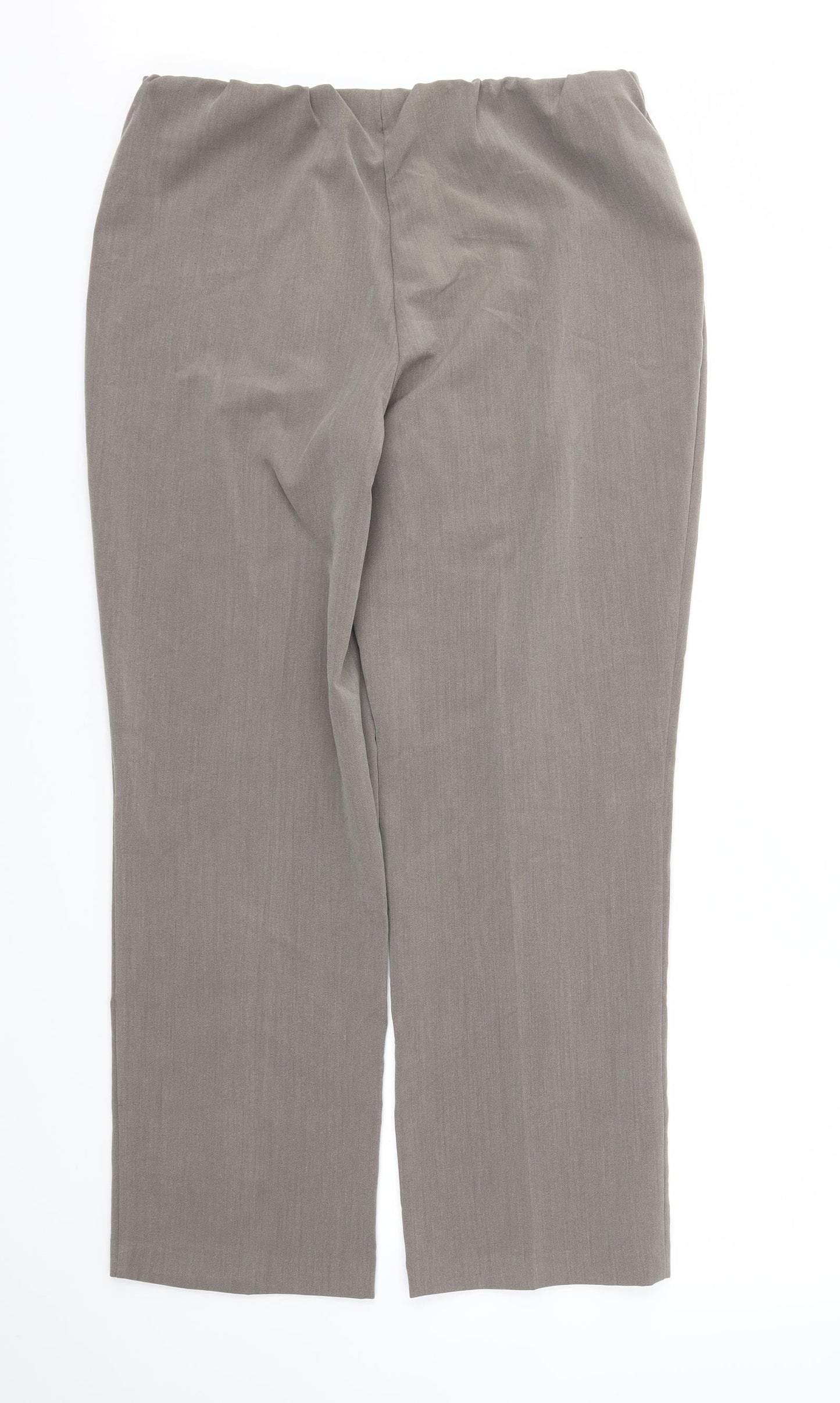 Classic Womens Brown   Trousers  Size 16 L29 in - Stretch waistband