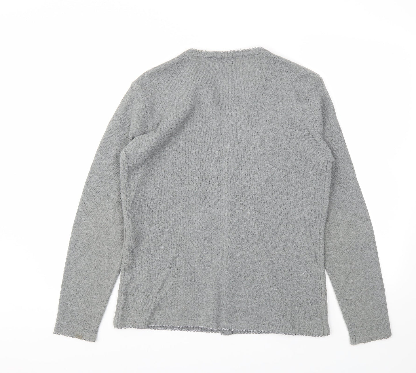 BON MARCHIE Womens Grey   Cardigan Jumper Size M
