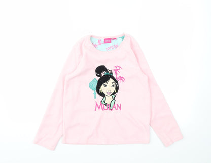 Disney Girls Pink Animal Print  Top Pyjama Top Size 8-9 Years