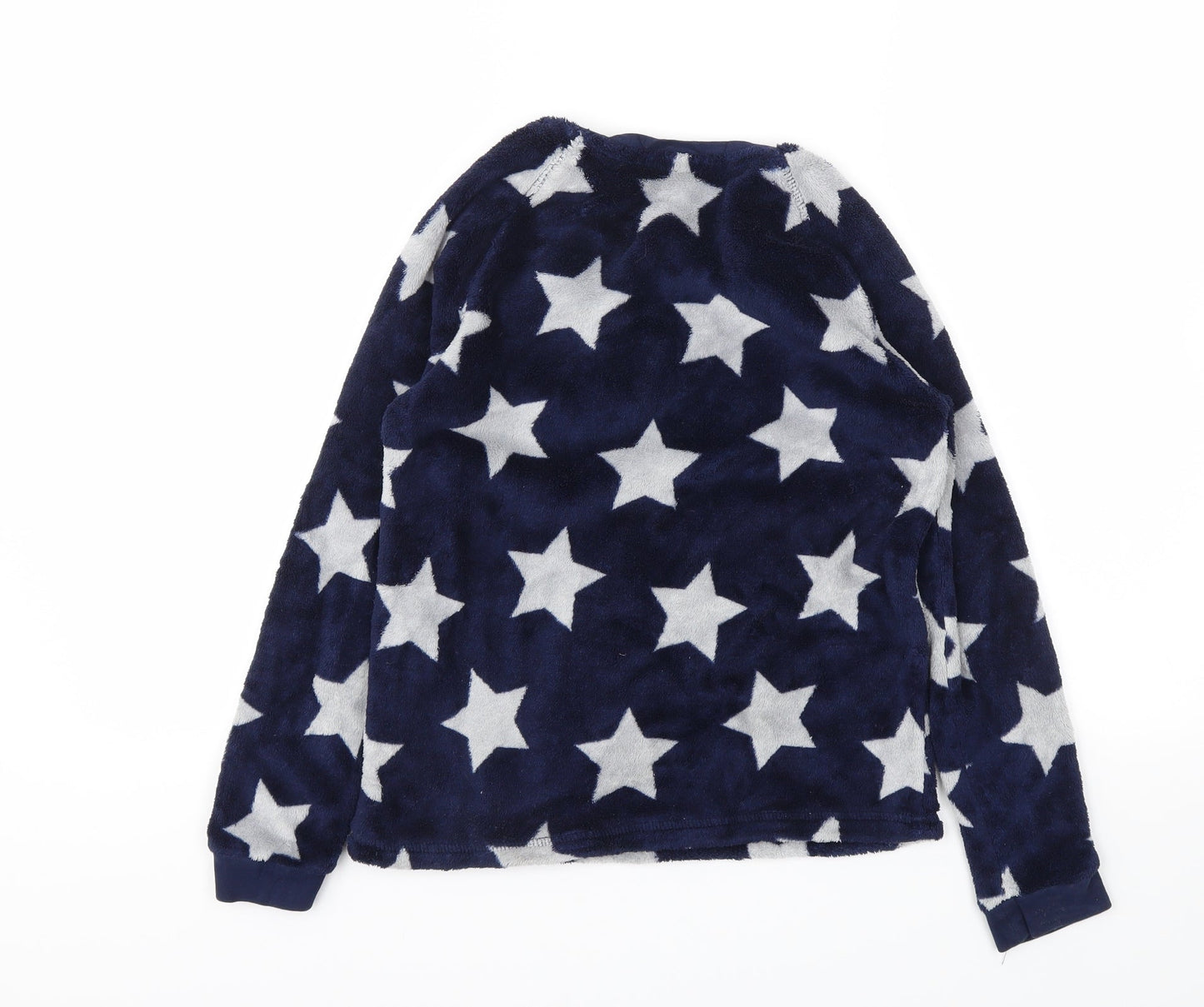 George Girls Blue Argyle/Diamond  Top Pyjama Top Size 10-11 Years