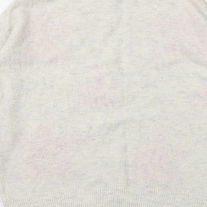 F&F Womens Ivory Argyle/Diamond  Pullover Jumper Size 6