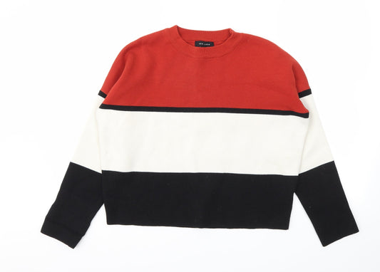 Womens UK Size S New Look Multicoloured Pullover Jumper