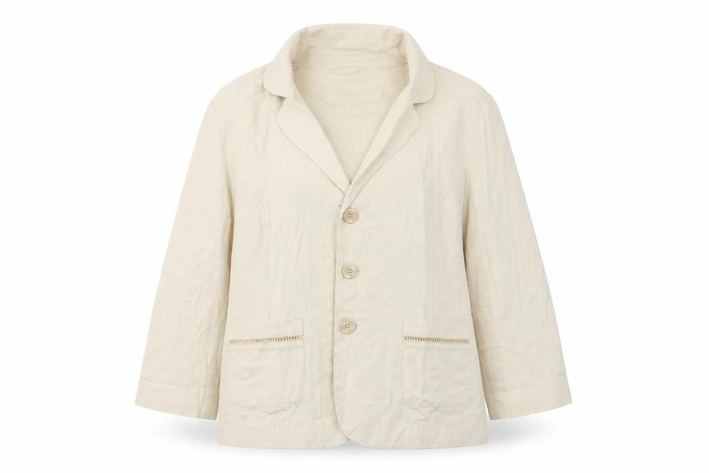 Womens UK Size 20 ISLE Regular Beige Blazer