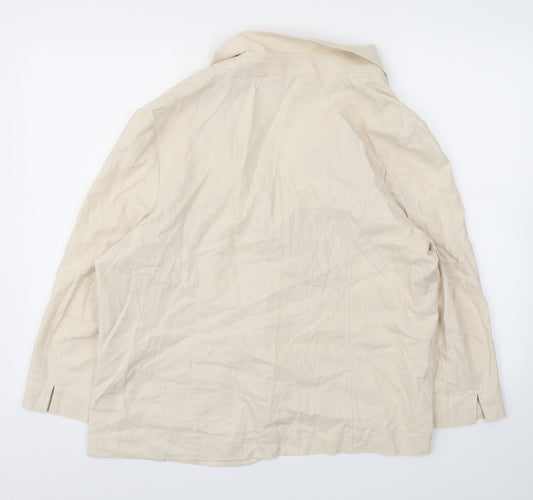 ISLE Womens Beige   Jacket Blazer Size 20