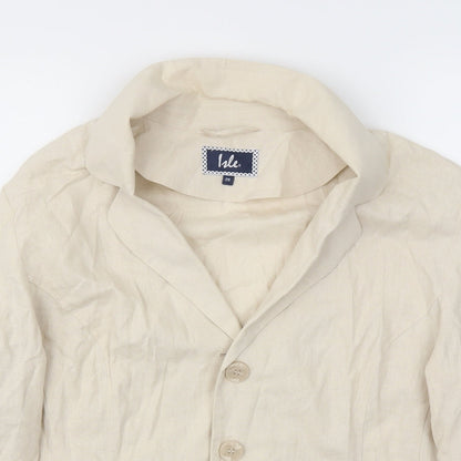 ISLE Womens Beige   Jacket Blazer Size 20