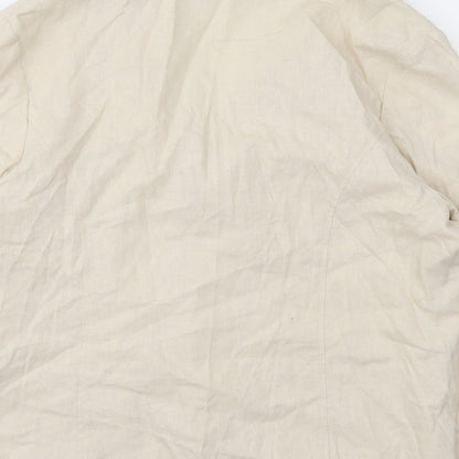 ISLE Womens Beige   Jacket Blazer Size 20