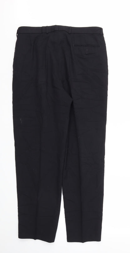 M&S Mens Blue   Trousers  Size 34 L31 in