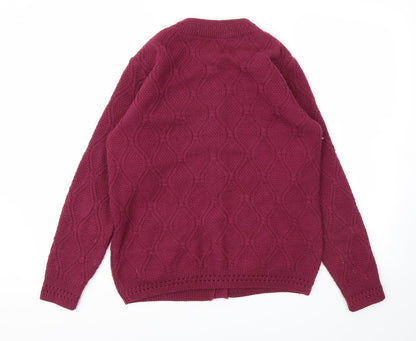 VIDE VI Womens Purple   Cardigan Jumper Size 14