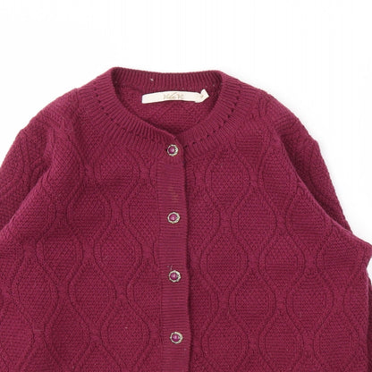 VIDE VI Womens Purple   Cardigan Jumper Size 14