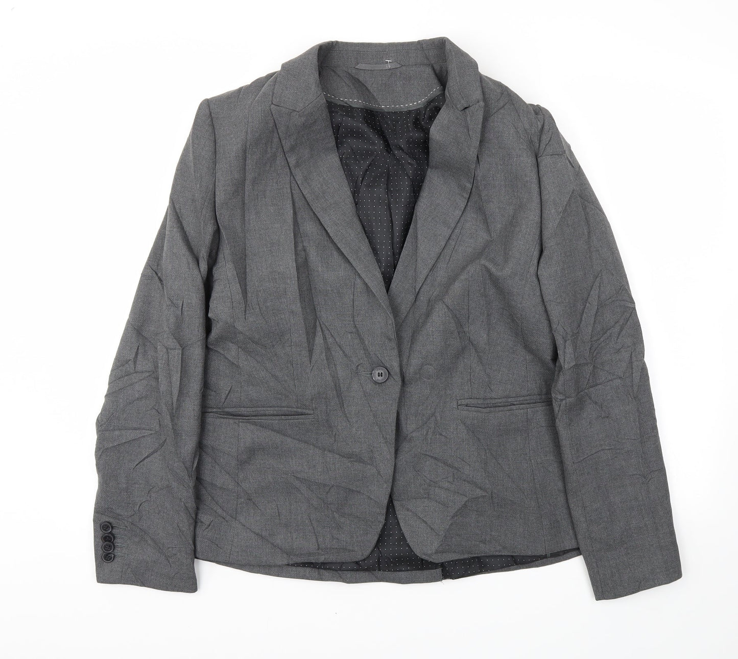 Womens UK Size 40 Preworn Regular Grey Blazer
