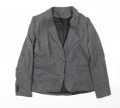 Womens UK Size 40 Preworn Regular Grey Blazer