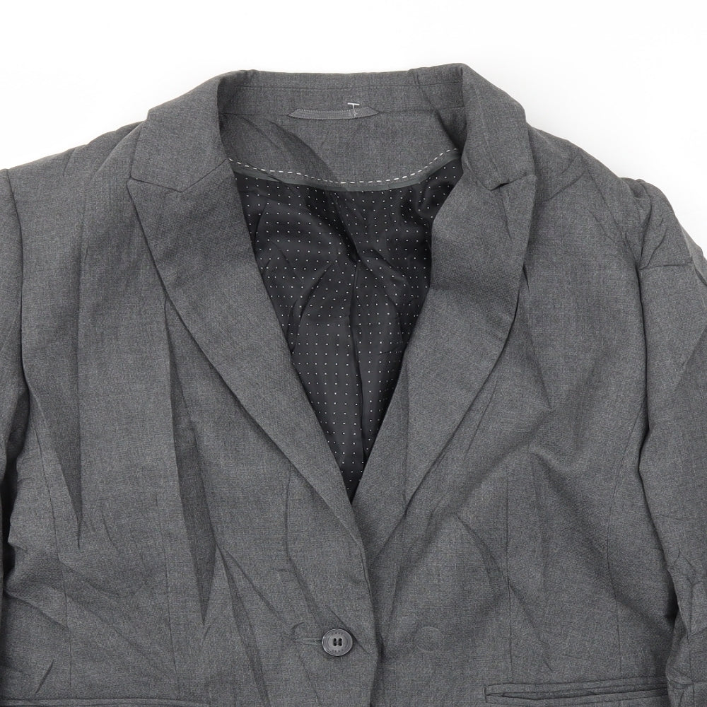 Womens UK Size 40 Preworn Regular Grey Blazer