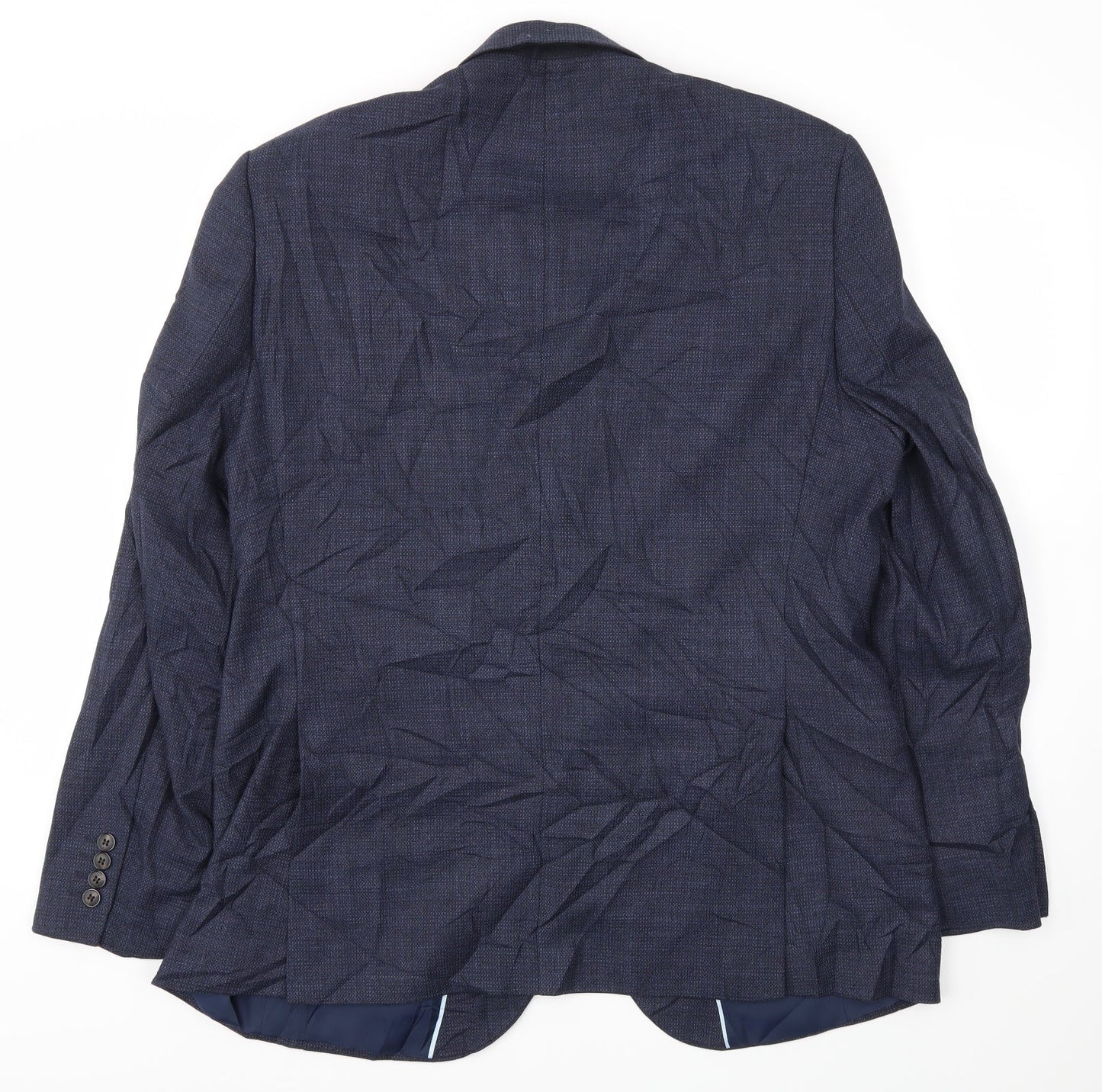 Mens UK Size 42 M&S Regular Blue Suit Jacket