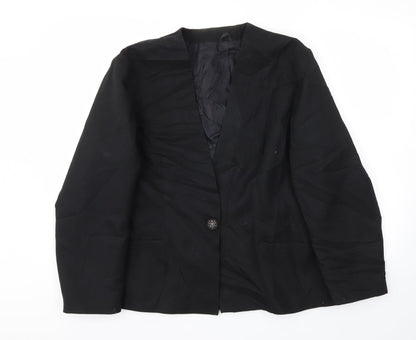 Womens UK Size 46 Preworn Regular Blue Blazer