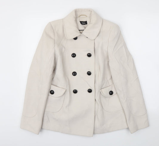 Womens UK Size 10 M&Co Ivory Jacket