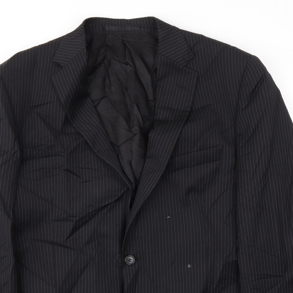 Mens UK Size 42 M&S Regular Black Suit Jacket