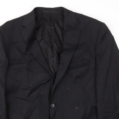 Mens UK Size 42 M&S Regular Black Suit Jacket