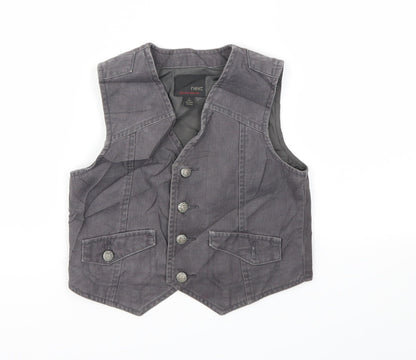 NEXT Boys Grey   Basic Jacket Waistcoat Size 4 Years