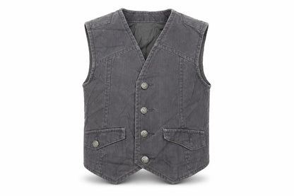 Front view of Next boys’ grey basic jacket waistcoat, size 4, years