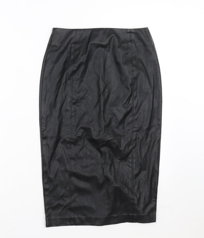 Marks and Spencer Womens Black   Straight & Pencil Skirt Size 8