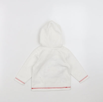 M&Co Girls White   Pullover Jumper Size 6-9 Months  - penguin