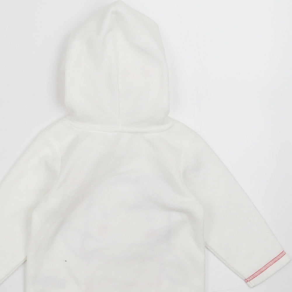 M&Co Girls White   Pullover Jumper Size 6-9 Months  - penguin