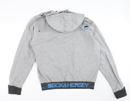 BCK & HRSY Mens Grey   Henley Jumper Size XL