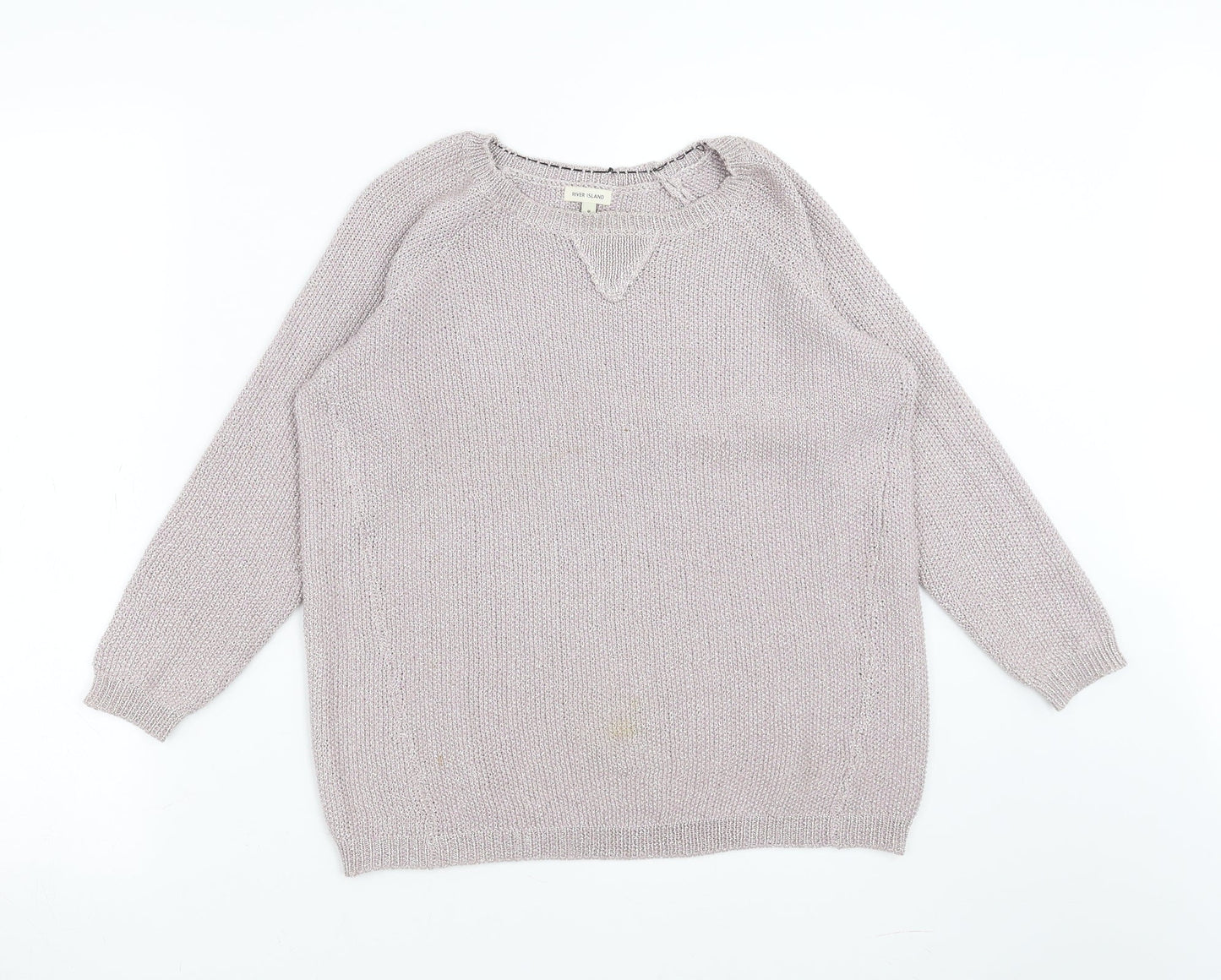 Womens UK Size 8 River Island Purple Pullover Jumper
