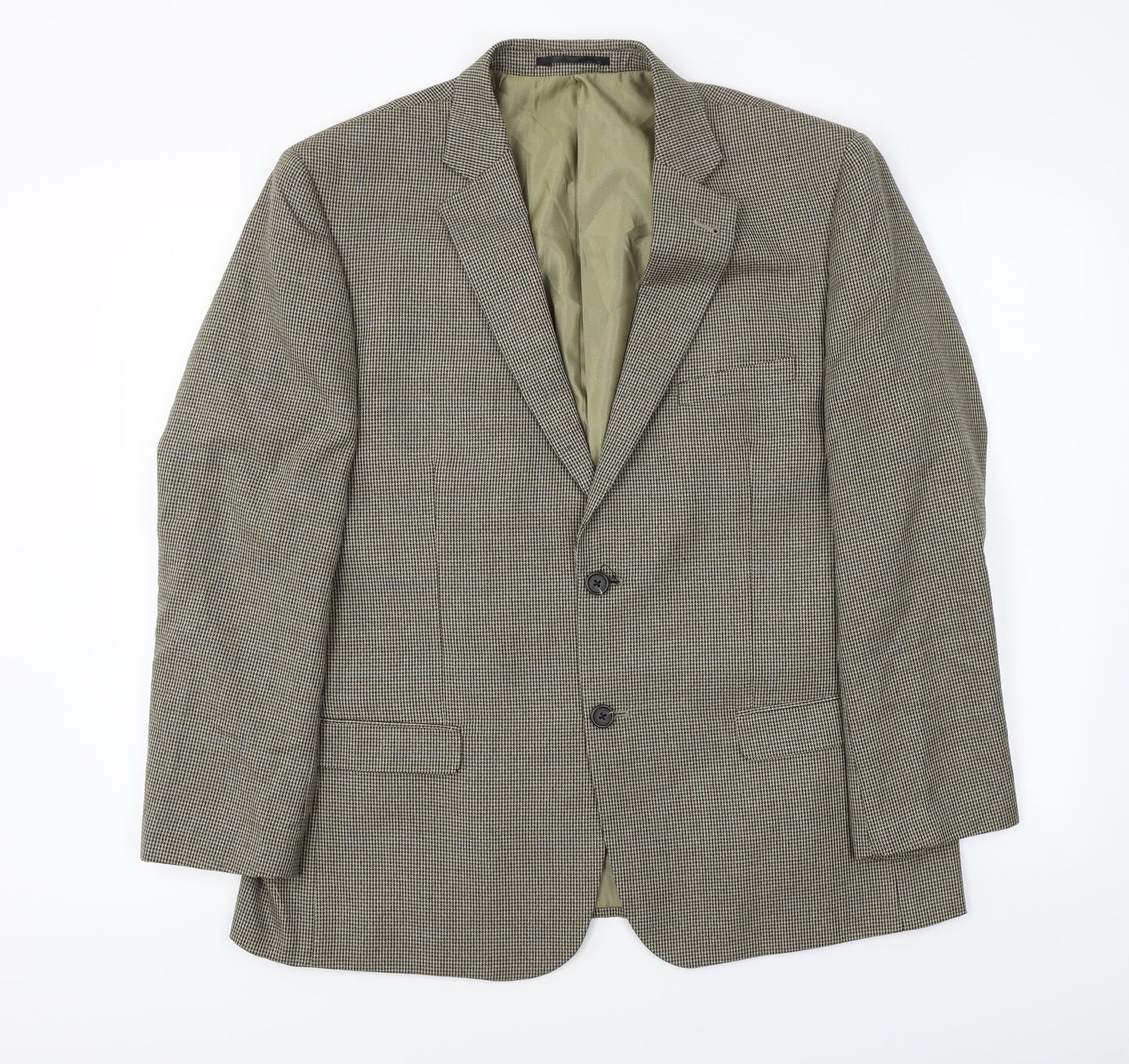 Mens UK Size 44 Charlton Gray Regular Brown Suit Jacket