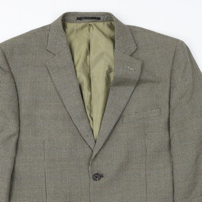 Mens UK Size 44 Charlton Gray Regular Brown Suit Jacket