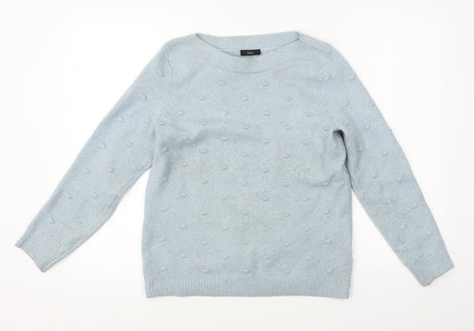 Womens UK Size 12 M&Co Blue Pullover Jumper