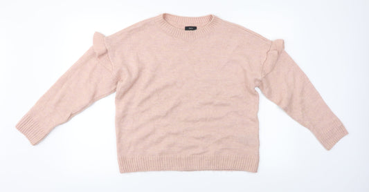 Womens UK Size 12 M&Co Pink Pullover Jumper