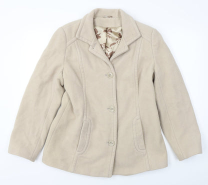 Womens UK Size 14 Klass Beige Jacket