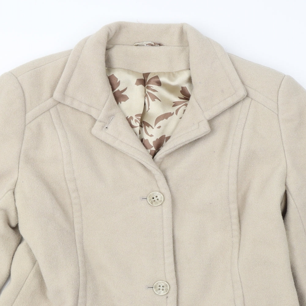 Womens UK Size 14 Klass Beige Jacket
