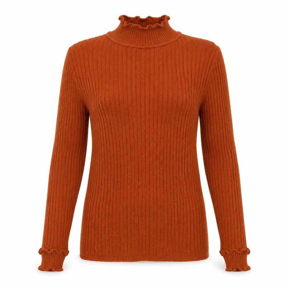 Womens UK Size 8 Topshop Brown Pullover Jumper