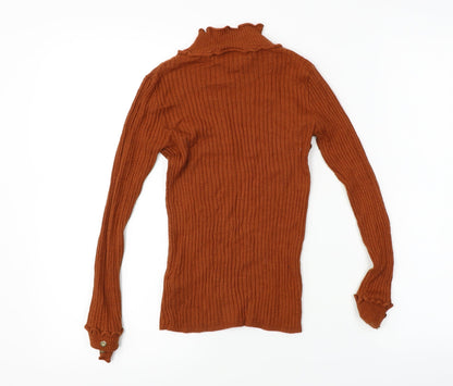 Womens UK Size 8 Topshop Brown Pullover Jumper