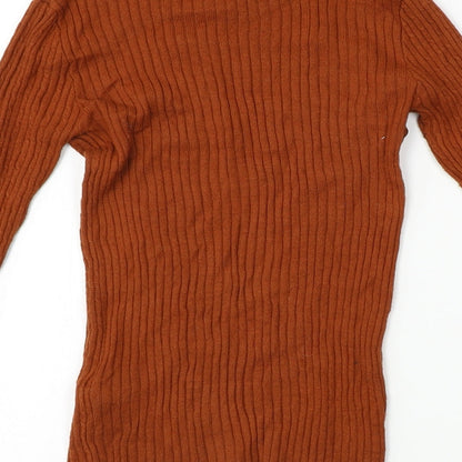 Womens UK Size 8 Topshop Brown Pullover Jumper
