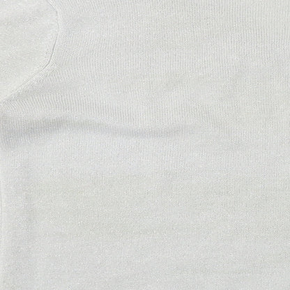 Womens UK Size S BM Grey Basic T-Shirt