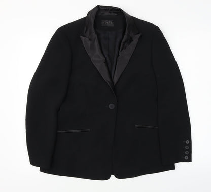 Linea  Womens Black   Jacket Blazer Size 12