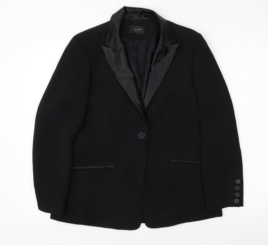 Linea  Womens Black   Jacket Blazer Size 12