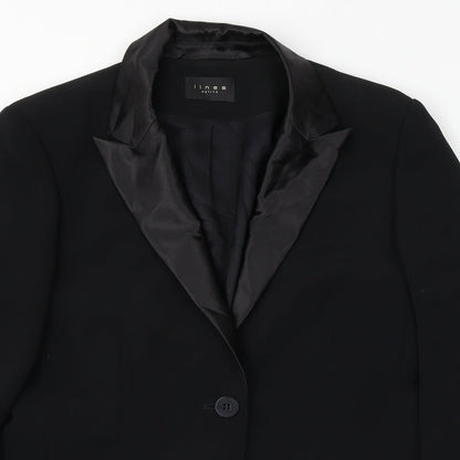 Linea  Womens Black   Jacket Blazer Size 12
