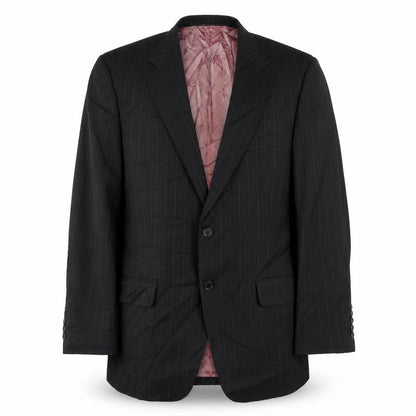 Marks & Spencer  Mens Black Striped  Jacket Blazer Size M