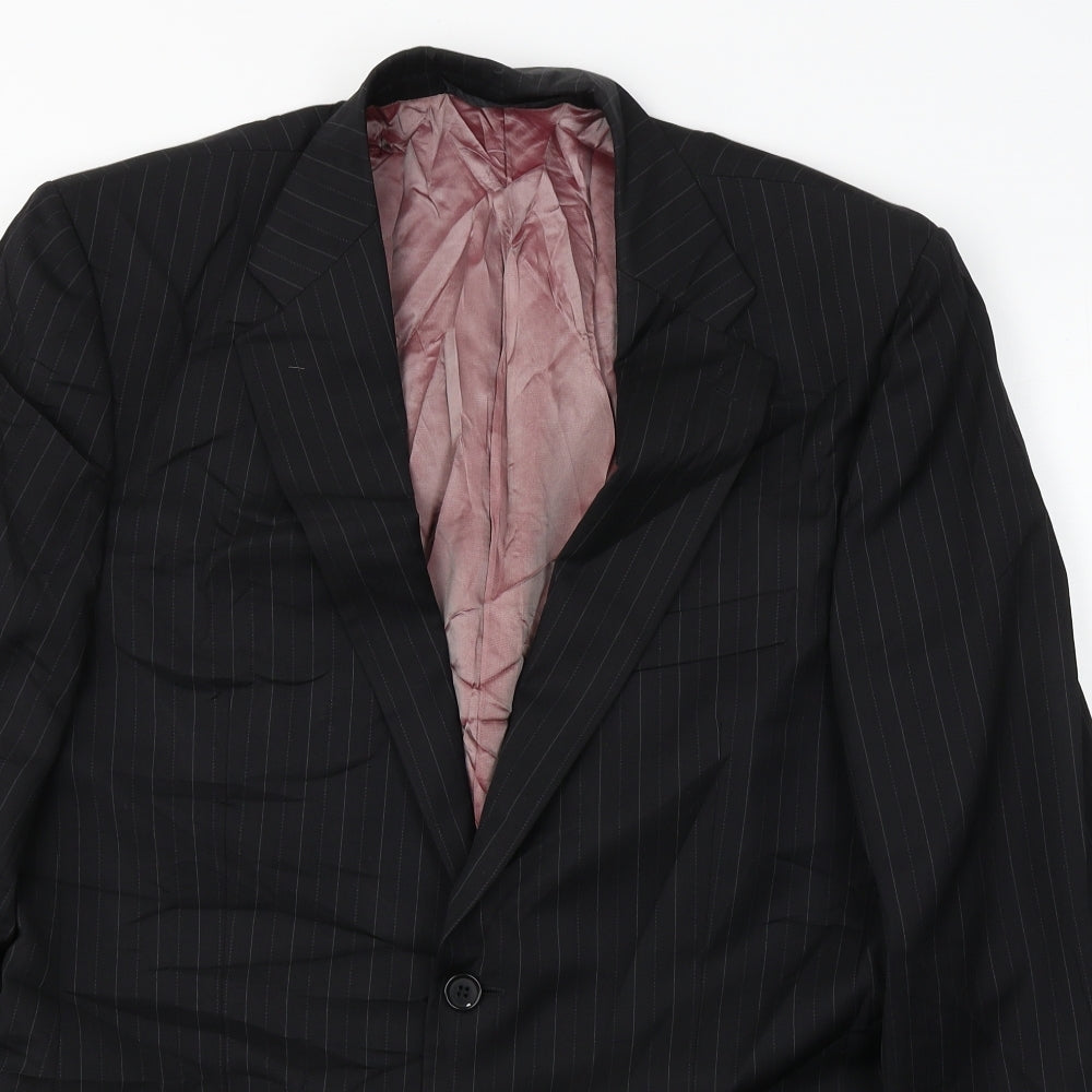 Mens UK Size M Marks and Spencer Regular Black Suit Jacket