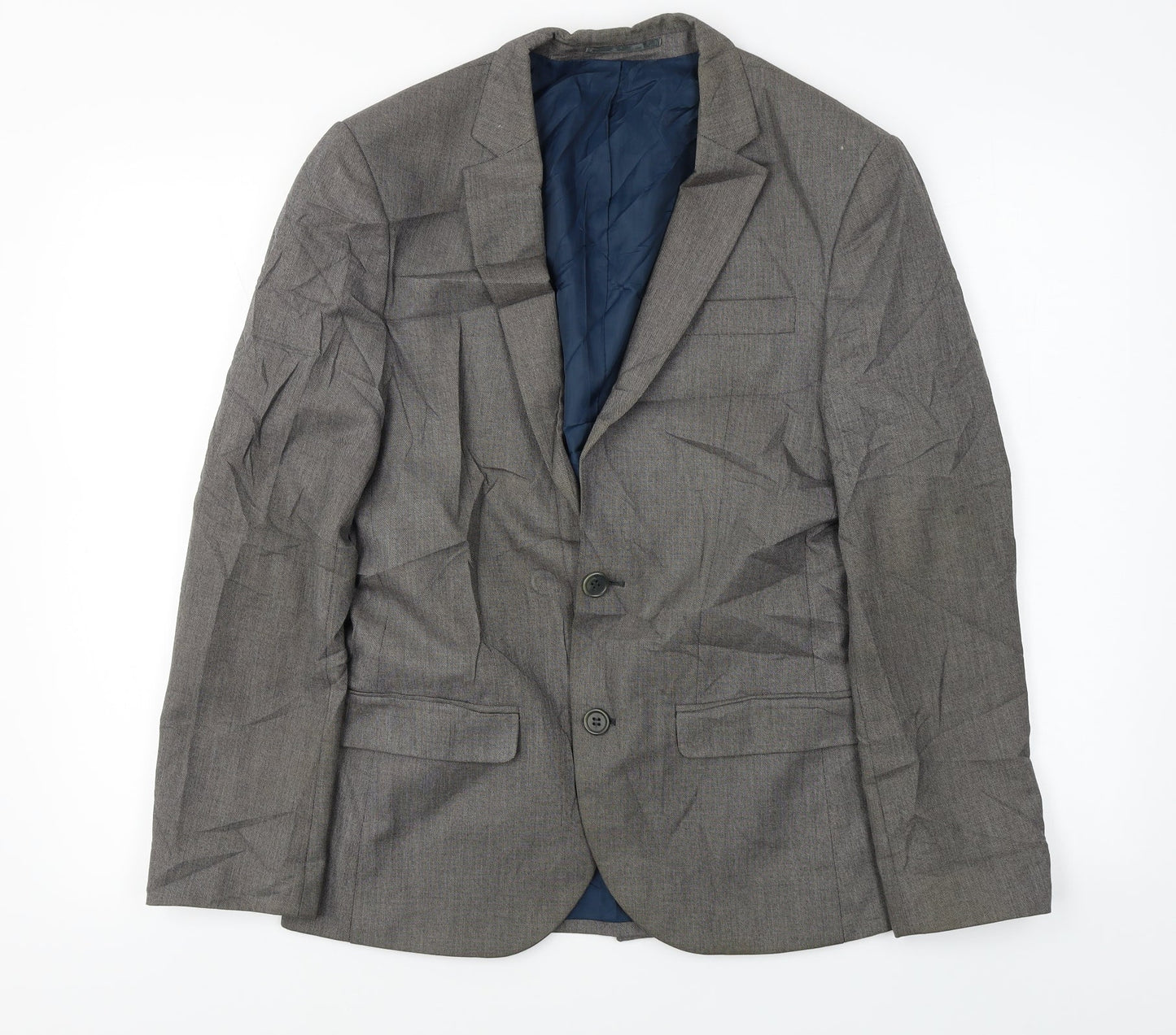 Mens UK Size 36 River Island Regular Grey Suit Jacket